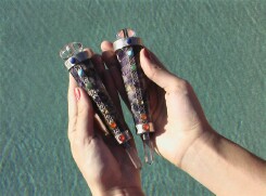 Amethyst healing rods